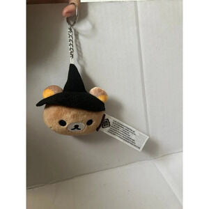 Rilakkuma Plush Keychain with Witch Hat